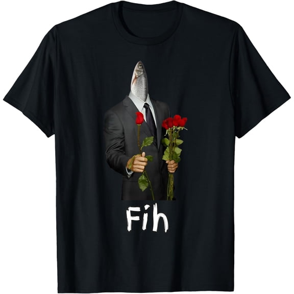 Fih gentleman Funny Misspelled Fish Meme Fih Calling Humor T-Shirt Tops Tee