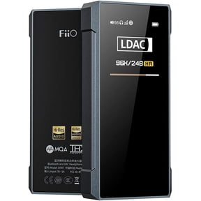 FiiO BTR7 Headphone Amp Bluetooth Receiver High Resolution Portable DAC Supports MQA/LDAC/aptX HD 384K/32Bit DSD256 for Phone/PC/Car/Home Audio(Titanium)