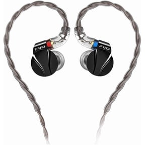 FiiO FD15 13.8mm Magnalium DLC HiFi Dynamic Driver in-Ear Earphone with Stainless Steel Shell, Detachable MMCX Cable Black