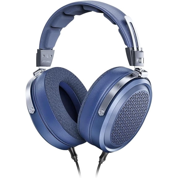 FiiO FT1 Pro Open-Back Planar Magnetic Wired Hi-Fi Headphones for Home, Studio, Recording, High Sensitivity (Blue)