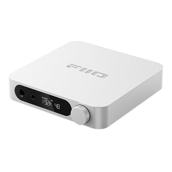 FiiO K11 Desktop 1400W Power Balanced Headphone DAC & Amplifier 384kHz/24Bit DSD256 for Home Audio/PC 6.35mm/4.4mm/RCA/Coaxial/Optical (Silver)