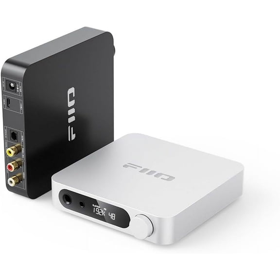 FiiO K11 Desktop 1400W Power Balanced Headphone DAC & Amplifier 384kHz/24Bit DSD256 for Home Audio/PC 6.35mm/4.4mm/RCA/Coaxial/Optical (Silver)