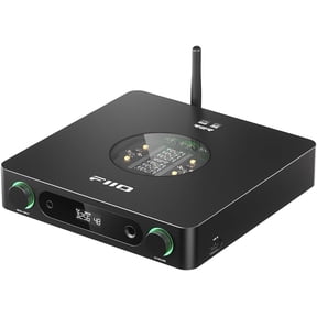 FiiO K13 R2R Desktop DAC & Headphone Amp, High-Fidelity 24Bit R2R DAC, Powerful 2400mW Output, LDAC Bluetooth Streaming, Dual Power Supply, 10-Band PEQ, Balanced XLR & RCA Audio Output (Black)