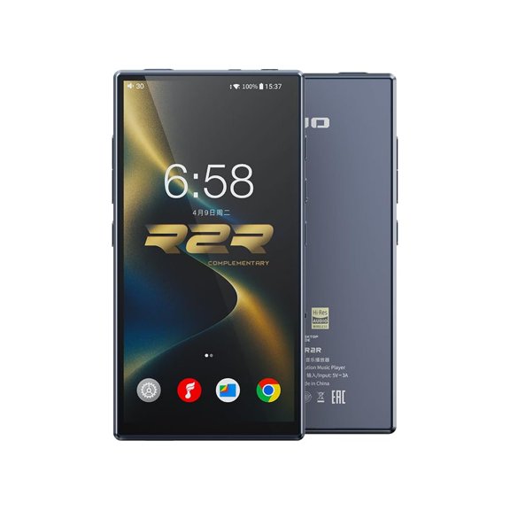 FiiO M33 R2R Portable HiFi Music Player, Snapdragon 680, 8GB RAM + 128GB Storage, True R2R DAC, XMOS XU316 USB Audio, 1100mW Balanced Output, AUTO EQ, 5.5 Full HD Display Dark Blue