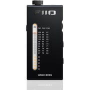 FiiO RR11 Portable HiFi FM Stereo Radio Receiver with Analog PVR Tuning, BASS+3D Sound Effects, 64MHz-108MHz Black, Hi-Res Audio Certified