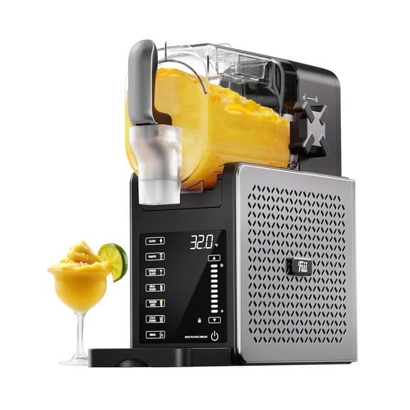 Fiii Slushie Machine 92 oz, Slushy Machine for Home, 6 Preset Programs, Quiet Operation, LED Display, Auto-Clean, No Ice Needed, Perfect for Milkshakes, Margarita Smoothie, Frappes and More