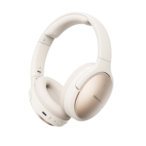 Fiio JN3 Wireless Bluetooth Headphones, LDAC Hi-Res Audio Active Noise Cancelling Over-Ear Headset with Spatial Audio, Foldable Gaming Headphones