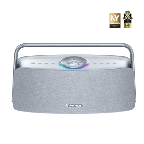 Fiitune X30 Cool Grey Home Audio Speaker,IPX6 Home Speakers Bluetooth 5.3,Immersive Spatial Audio,80W Powerful Sound,14h Battery Life With Ldac Hi-res Audio,Wireless Speaker for Home/Car