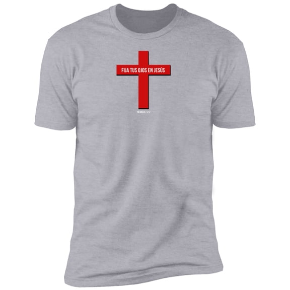 Fija Tus Ojos En Jesús Men’s Premium Short Sleeve Tee Shirt