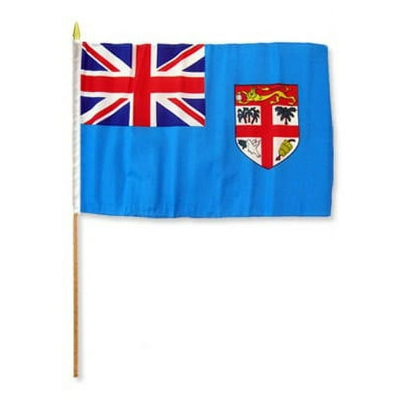 Fiji 12" x 18" Mounted Flag