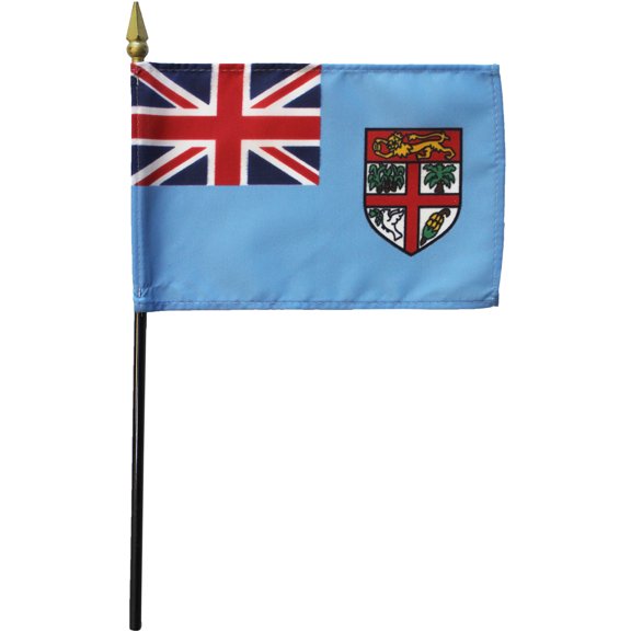Fiji - 4"X6" Stick Flag