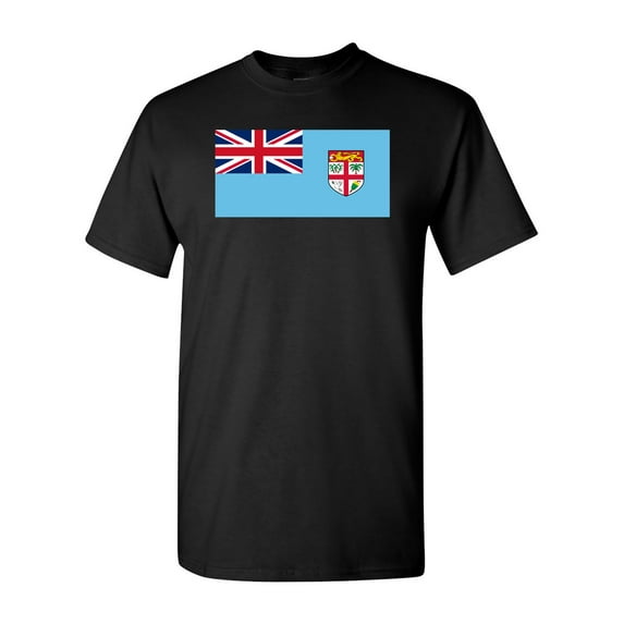 Fiji Country Flag Adult DT T-Shirt Tee