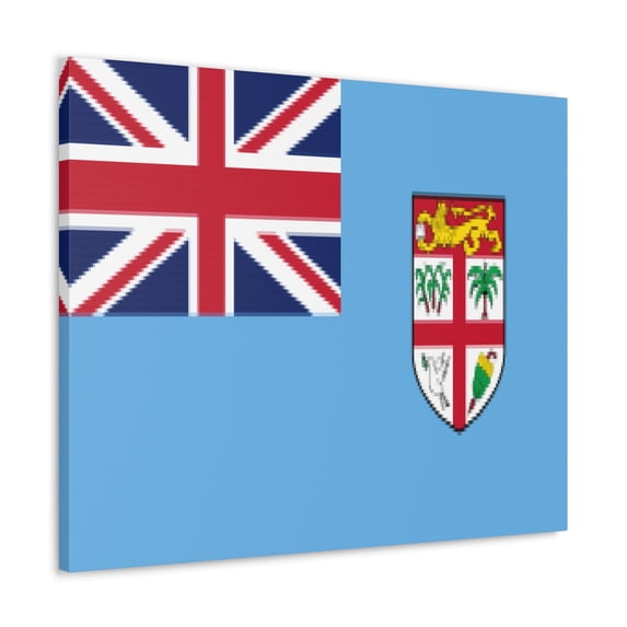 Fiji Country Flag Canvas Vibrant Wall Art Unframed Home Decor