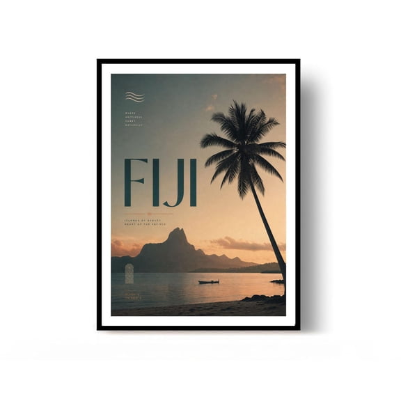 Fiji Travel Print Fiji Wall Decor