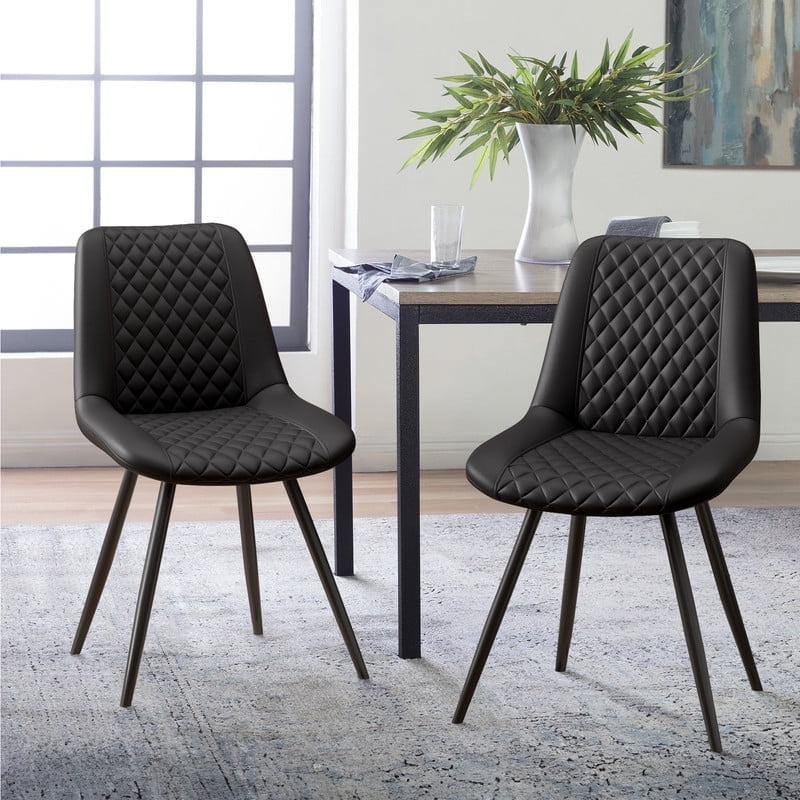 Fijinhom Dining Chairs Set of 2 Modern Upholstered Dining Table Chairs with High Back Ergonomic ...