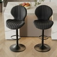 thumbnail image 1 of Fijinhom Modern Bar Stools Set of 2,Adjustable Swivel barstools,Counter Height Stool Chair with High Backrest for Dining Room, Kitchen,Black, 1 of 10