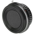 thumbnail image 1 of Fikaz Minolta MD to Pentax PK Lens Mount Adapter Ring with Optical Glass Correction Infinity Focus Compatible with K10D K20D K-5 K-70 KP Cameras and Photography Equipment Black[cite: 1], 1 of 9