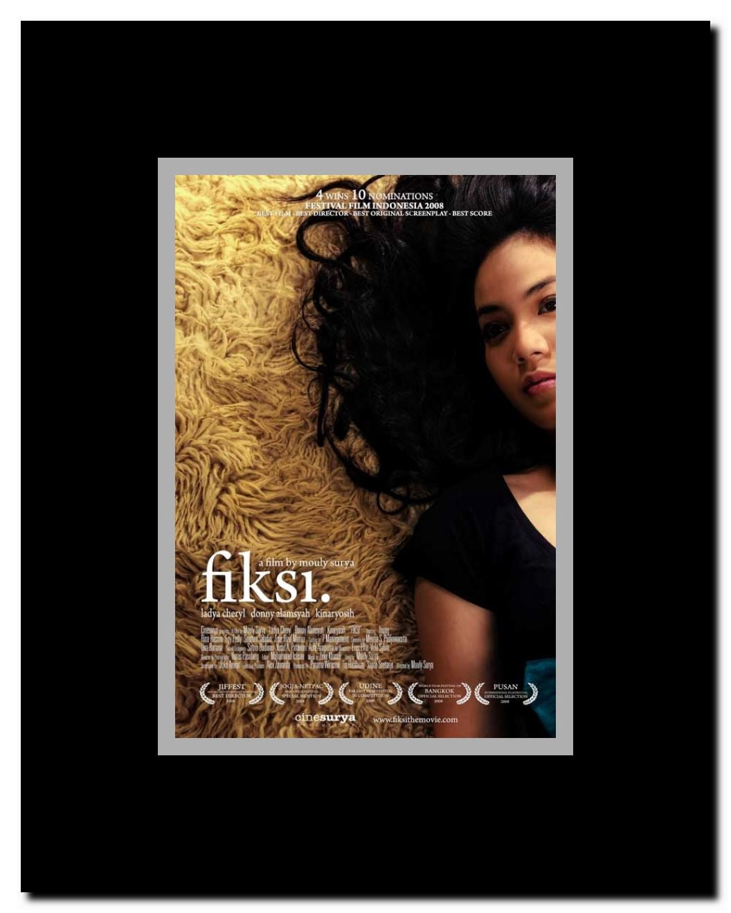 Fiksi. Framed Movie Poster