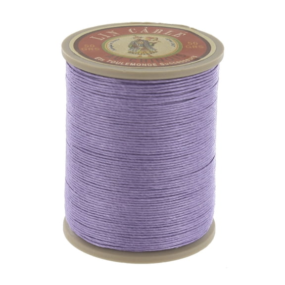 Fil Au Chinois Lin Cable, Waxed Linen Thread, Mauve (497)