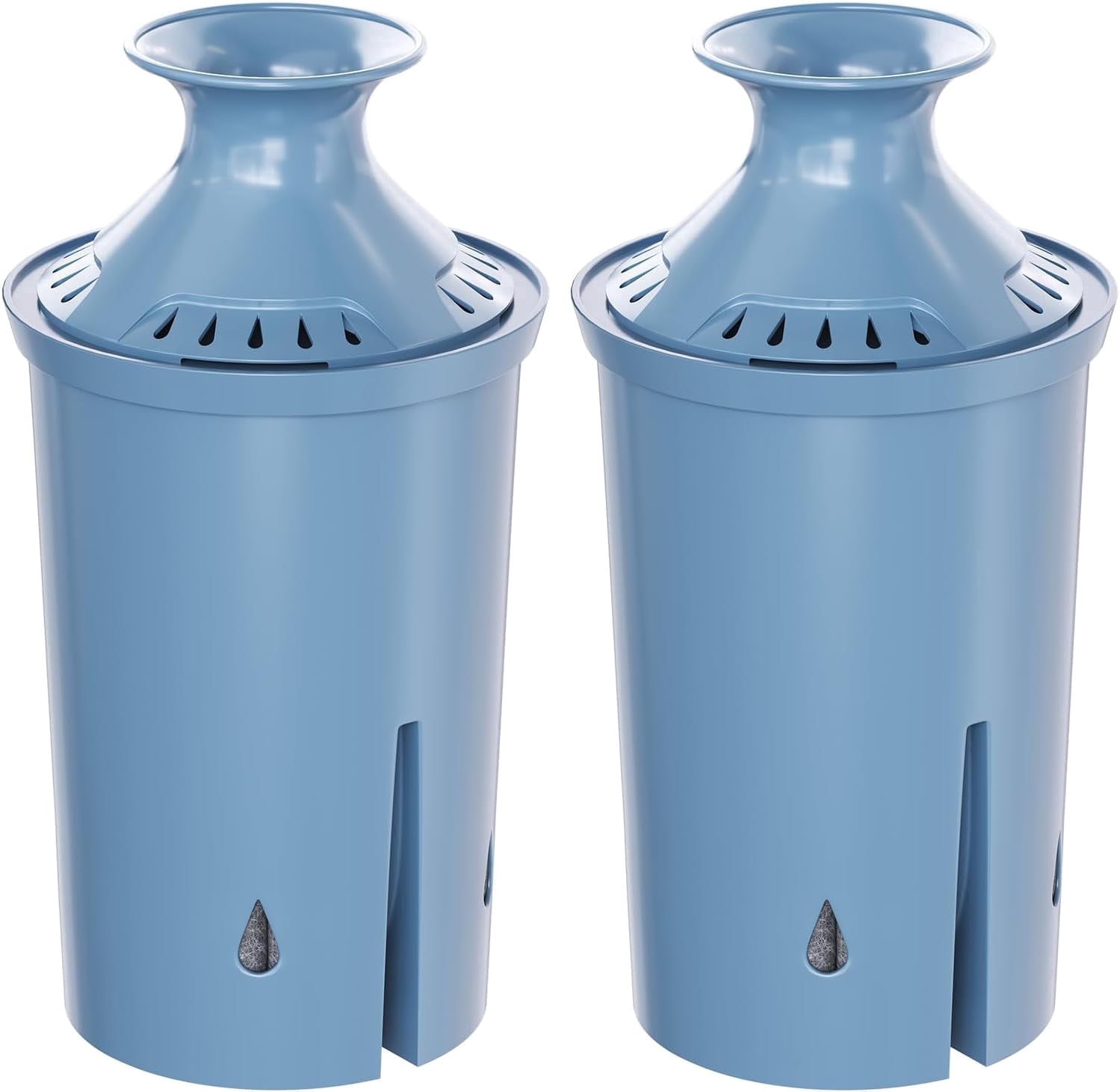 Fil-fresh 2-Pack Water Filter Replacement for Brita Pitchers & Dispensers, NSF 53 & 42 Certified, Reduces Lead & Chlorine, 12-Month Supply