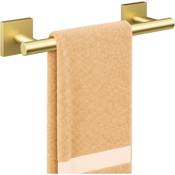 Fil-Fresh Brushed Gold Towel Bar, 11-Inch Wall Mounted Towel Rack, Heavy Duty Stainless Steel Towel Holder, Rustproof Bath Towel Rod for Bathroom, Home & Apartment Essentials
