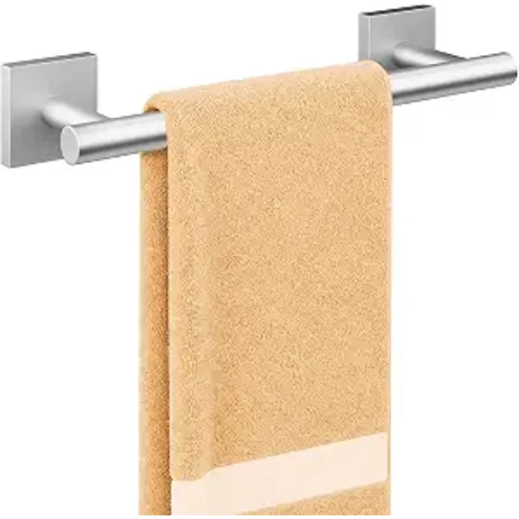Fil-Fresh Brushed Nickel Towel Bar, 11-Inch Wall Mounted Towel Rack, Heavy Duty Stainless Steel Towel Holder, Rustproof Bath Towel Rod for Bathroom, Home & Apartment Essentials