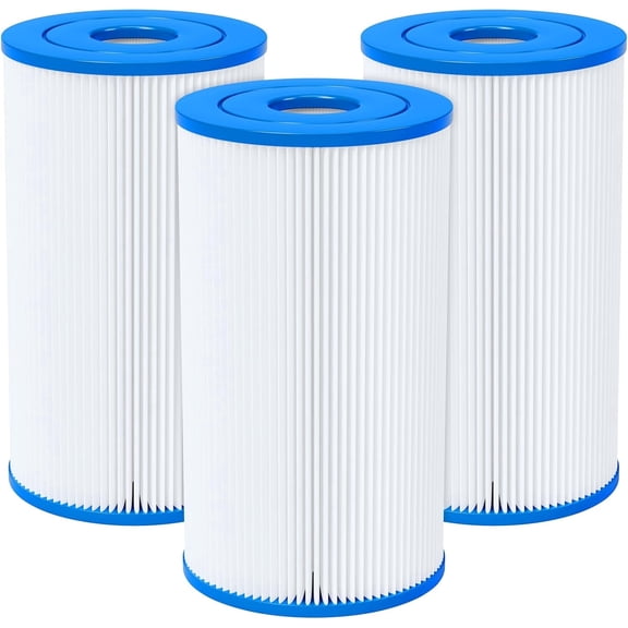 Fil-fresh 3-Pack Type B Pool Filter Cartridge Replacement for Intex 2500 GPH Filter Pump, Replaces Type B, Efficient Swimming Pool Filters for Above Ground Pools