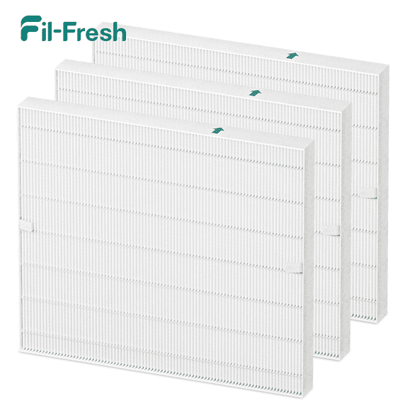 Fil-fresh AP-1512HH Replacement Filter 3-Pack for Coway Airmega Air Purifier - MERV 13, Fits AP-1512HH & 200M (AP-1518R), 12" x 10" x 3" Rectangular Filter, Compare to Part #3304899