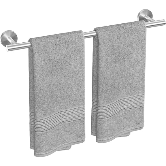 Fil-fresh Towel Bar Brushed Nickel 24 Inch, Wall Mounted Bathroom Towel Rack, Thicken SUS304 Stainless Steel Towel Rod, Modern Home Decor, Total Length 26 Inch