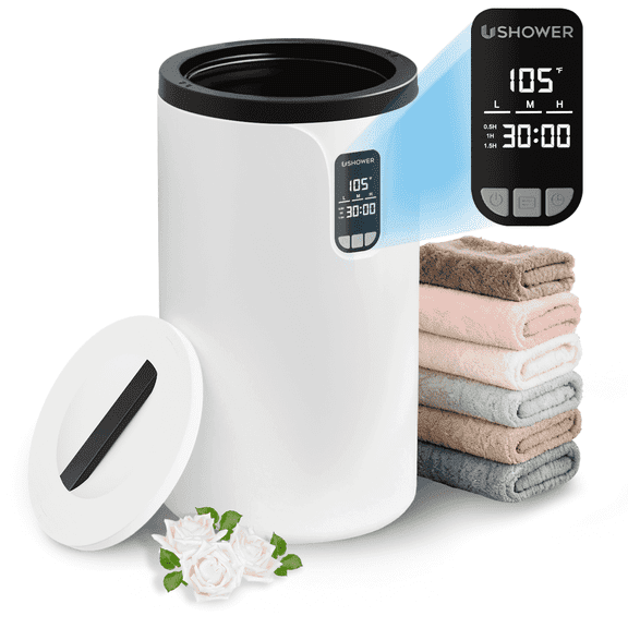 Fil-fresh Towel Warmer for Bathroom, 20L Large LCD Display,Towel Heater Bucket Fits Two 40"x70" Oversized Towels, Blanket and Bathrobe Warmer for Spa with Auto Shut-Off & 3 Timing,Exquisite Gift