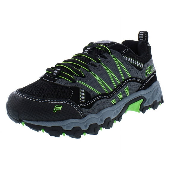 Fila AT Peake 21 GS Boys Shoes Size 4.5, Color: Black/Grey