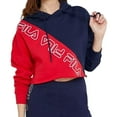 thumbnail image 1 of Fila Alianna Active Hoodies Size Xs, Color: Red/Navy/White, 1 of 2