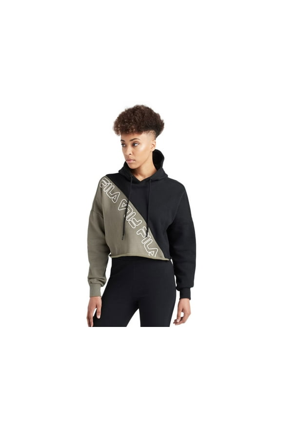 Alianna Womens Active Hoodies Size Xl, Color: Olive/Black