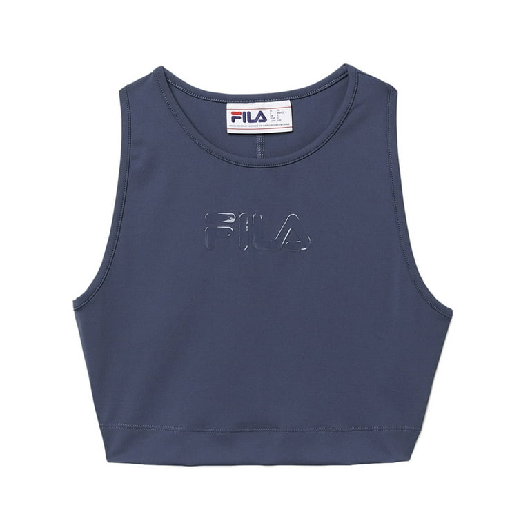 Fila Alva Tank Womens Sports Bras Size Xs, Color: Grey 
