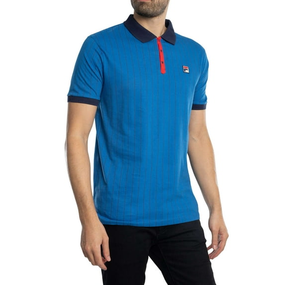 Fila BB1 Classic Vintage Striped Polo Shirt, Blue