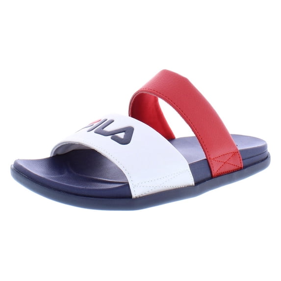 Fila Bazar Sandal Womens Shoes Size 8, Color: Navy/Red/White