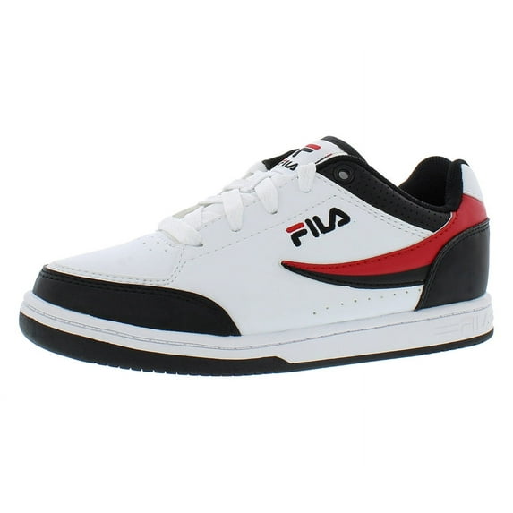 Fila Bbn 92 Boys Shoes Size 2, Color: White/Black/Red