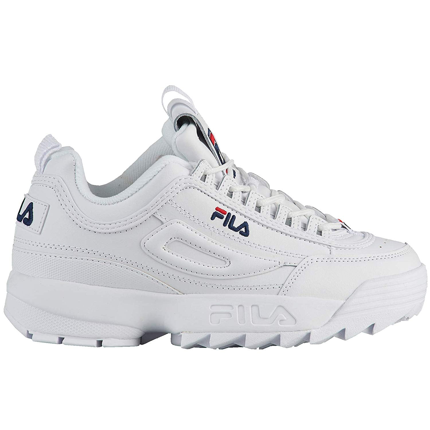 Fila Big Kid's Disruptor II Running Sneakers (5.5 M US Big White Peacoat