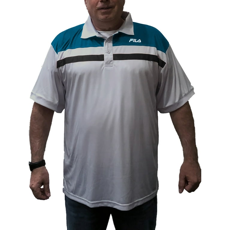 Fila Big & Tall Men's Classic short sleeve polo shirt with left chest logo design , Sizes XLT-6XL - Walmart.com
