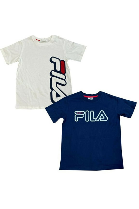 Boy's 2 Pack Box Stacked Logo T-Shirt