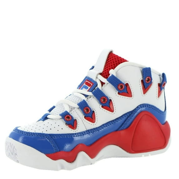 Fila Boy's Grant Hill 1 (Little Kid) White / Fila Red / Prince Blue