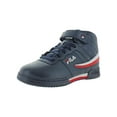 thumbnail image 1 of Fila Boys F-13 Faux Leather Sport High Top Sneakers Navy 5 Medium (D) Big Kid, 1 of 3