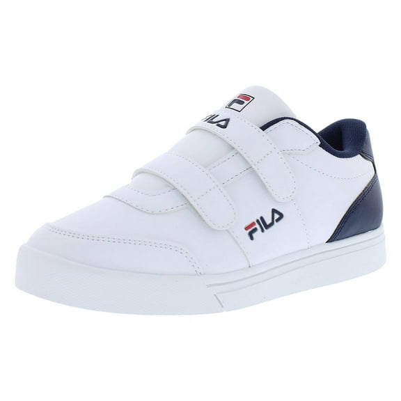 Fila Boys' G1000 Lo-Top Sneakers - white/navy, 1 youth