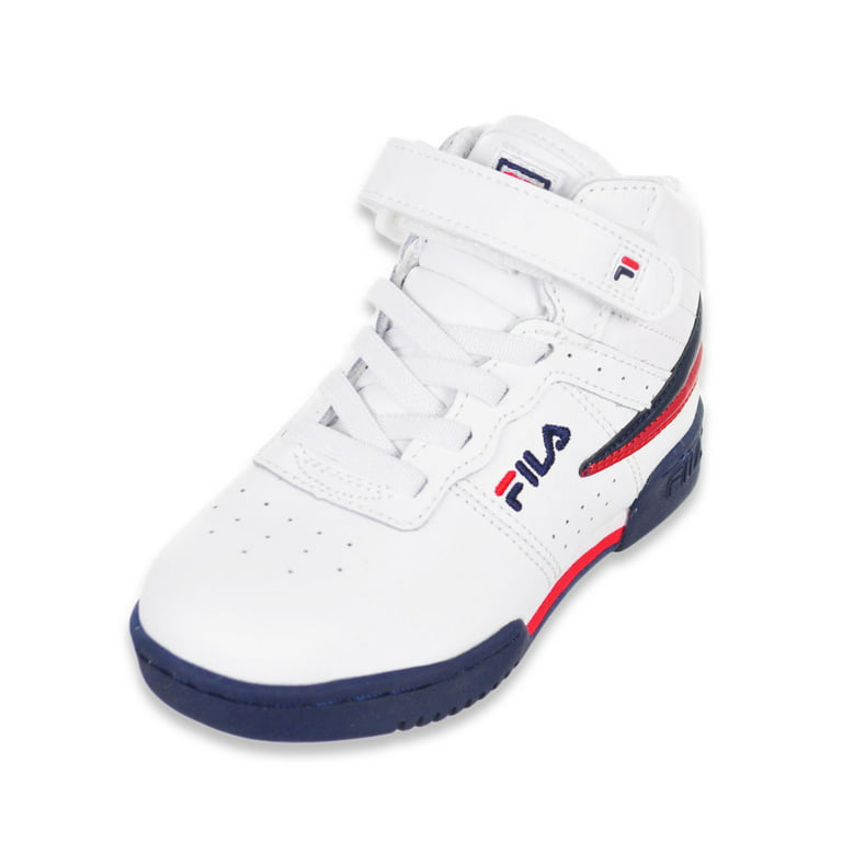 white/navy/red, Mid-Top Fila - Sneakers Heritage 9 Boys\' toddler