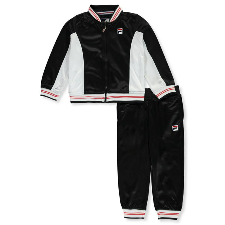 Fila Boys' Trimmed Stripe 2-Piece Tracksuit Pants Set (Toddler) 
