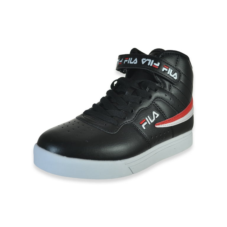 Fila Boys Vulc 13 Hi Top Sneakers black white 6 youth