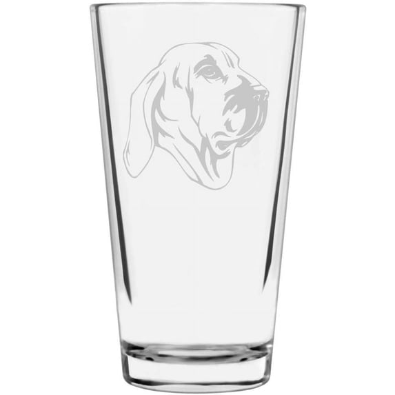 Fila Brasileiro Brazilian Mastiff Dog Themed Etched All Purpose 16oz Libbey Pint Glass