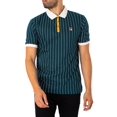 thumbnail image 1 of Fila Classic Vintage Stripe Polo Shirt, Green, 1 of 5