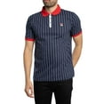 thumbnail image 1 of Fila Classic Vintage Striped Polo Shirt, Blue, 1 of 5