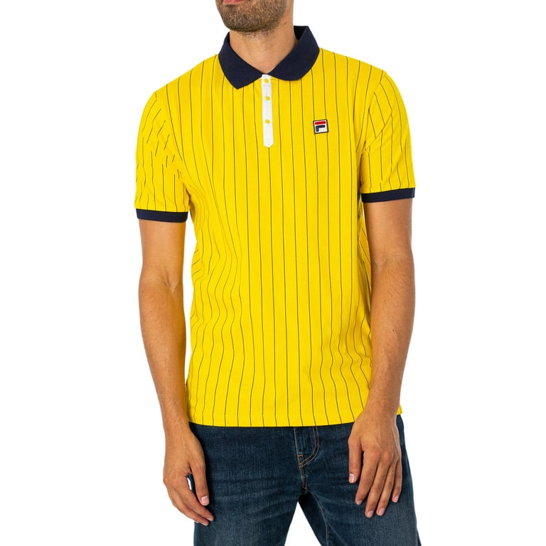 Fila BB1 Polo Shirt in High Visability Navy White S Size S